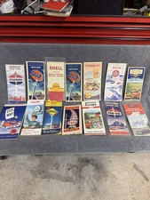Vintage Gas Station Road Map Lot