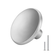 goldenwarm 5 Pack Brushed Nickel Cabinet Knobs Kitchen Hardware Round Drawer ...