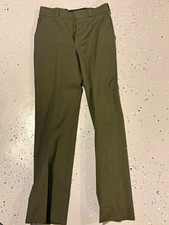 Vintage R&R National Park Service Ranger Uniform Pants 31R Green Wool USA NPS