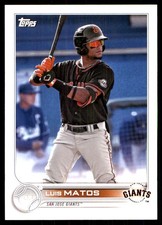 Luis Matos 2022 Topps Pro Debut #PD-137 San Jose Giants MLB READ FREE SHIPPING