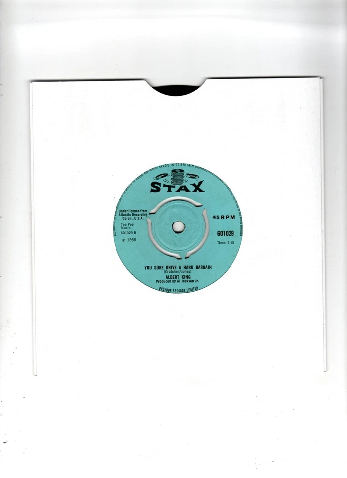 ALBERT KING - COLD FEET / YOU SURE DRIVE A HARD BARGAIN. UK ORIG FUNK 7". VG+ - Image 2 of 2