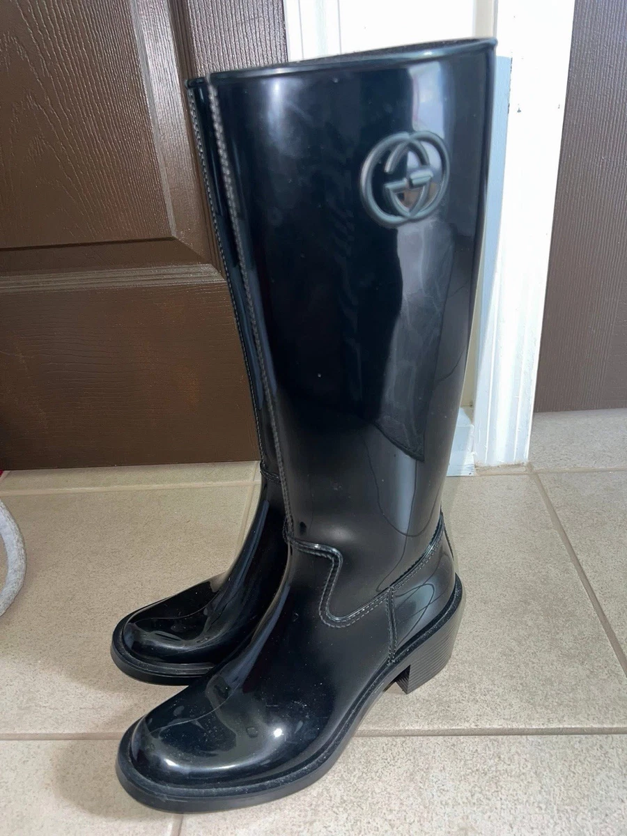 Gucci Solid Rubber Boots Rain Boot for Women for sale | eBay