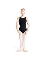 Capezio High-Neck Tank Leotard Medium Black Fitted Lightweight Solid