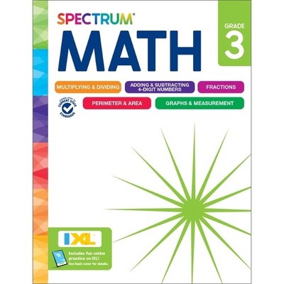 Spectrum Carson Dellosa Education Spectrum Math Workbook, Grade 3 (Taschenbuch)