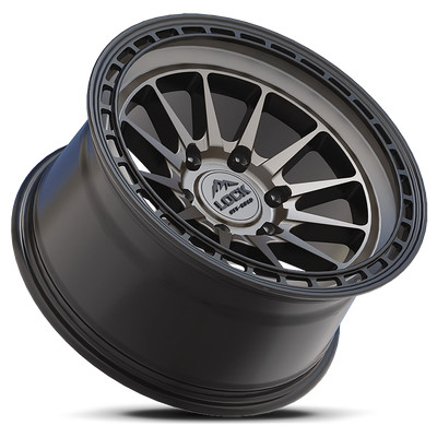 1 New 17x9 Lock Off-Road Baja Matte Gray with Matte Black 6x135 ET-12 Wheel Rim