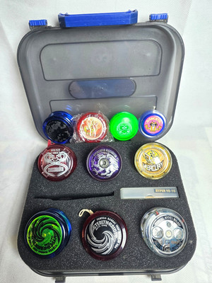Hyper Yo-Yo Vintage Hard Carrying Case 1998 Spinners Box JAPAN With Yo-Yo Yomega