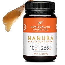 New Zealand Honey Co. Raw Manuka Honey UMF 10 MGO 263 , 17.6oz / 500g Or...