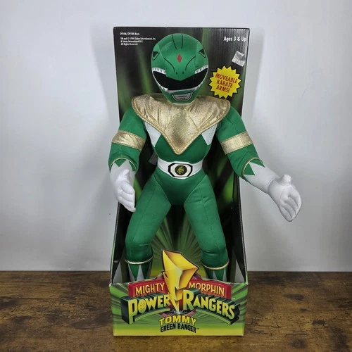 VTG Mighty Morphin Power Rangers Plush 17' Green Ranger Tommy Karate Arms 1994
