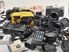Huge Vintage Camera Lens Lot Fujifilm Instax Mini 8 Canon Kodak Camera Lot