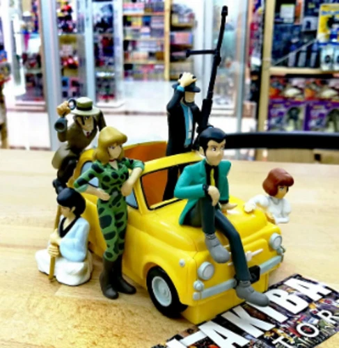 6 Diorama Figures Full Set LUPIN III THE 3rd THIRD FIAT 500 Miyazaki Cagliostro