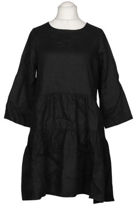 Mrs HUGS Kleid Damen Dress Damenkleid Gr. L Leinen Schwarz #ewop44e