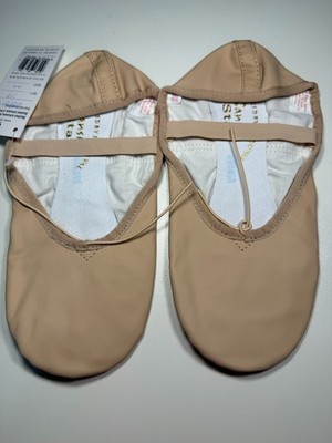 Sansha Full Sole Leather Ballet Shoe Girls 4-5 or Ladies 6-7
