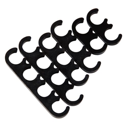 Black Spark Plug Ignition Lead Separators Holders Suit 7-9 mm FREE SHIPPING - Picture 3 of 12