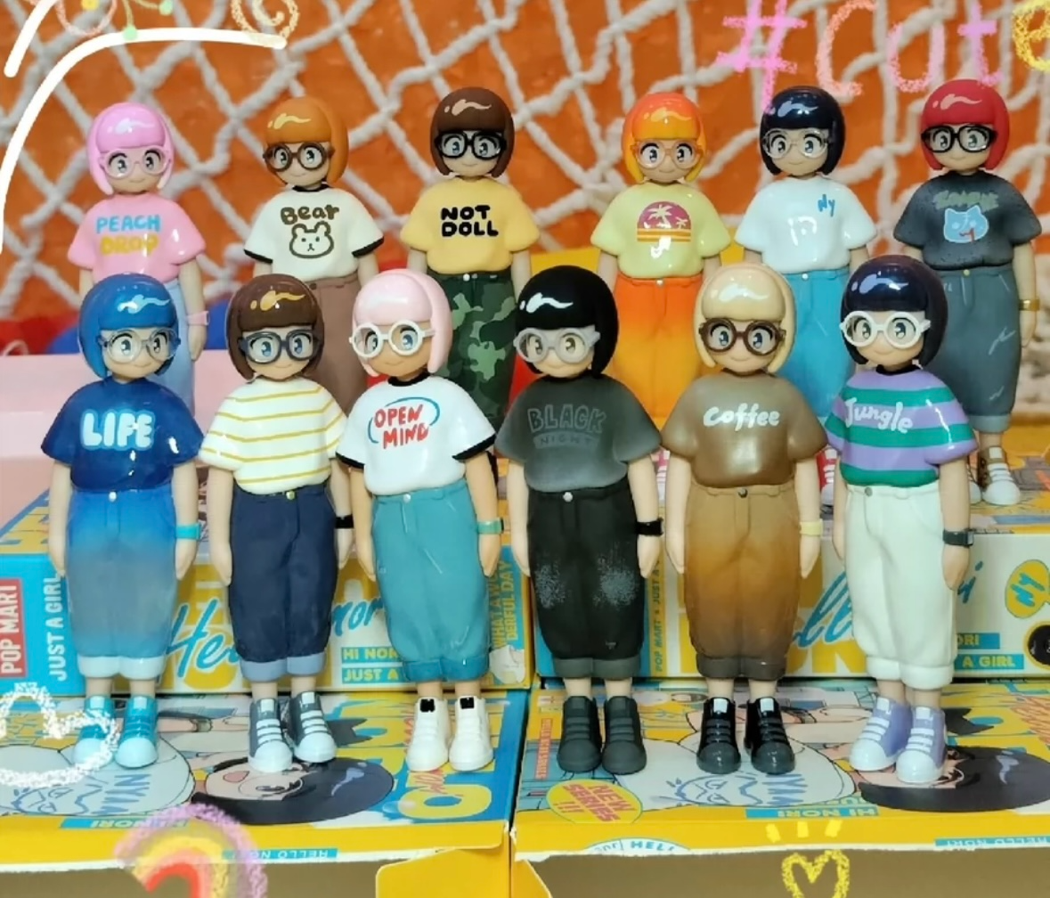 popmart JUST A GIRL NORI super secret POP MART Nori Youth Lookbook Blind  Box Unboxing FULL popmart JUST A GIRL NORI super secret