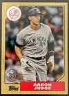AARON JUDGE 2022 TOPPS 1987 DESIGN REPRINT CARD # T87-99 NY YANKEES FAST SHIP
