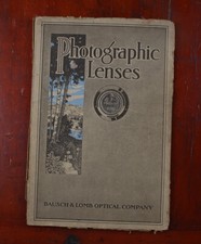 BAUSCH  LOMB 1920 PHOTOGRAPHIC LENSES CATALOG, 64 PAGES/cks/215994