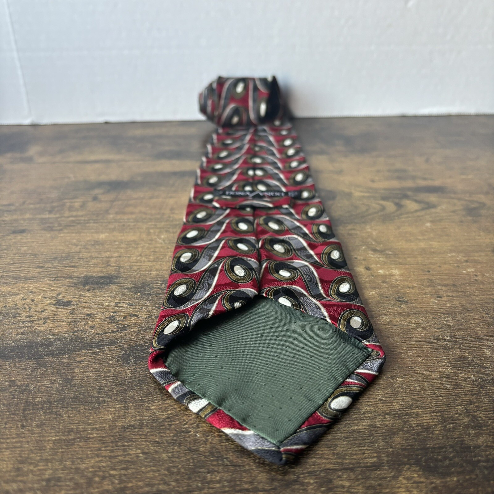 VTG Basic Elements Men’s Silk Necktie Blue Red Wh… - image 8