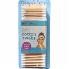 Spa Savvy 300 Cotton Swabs NIB