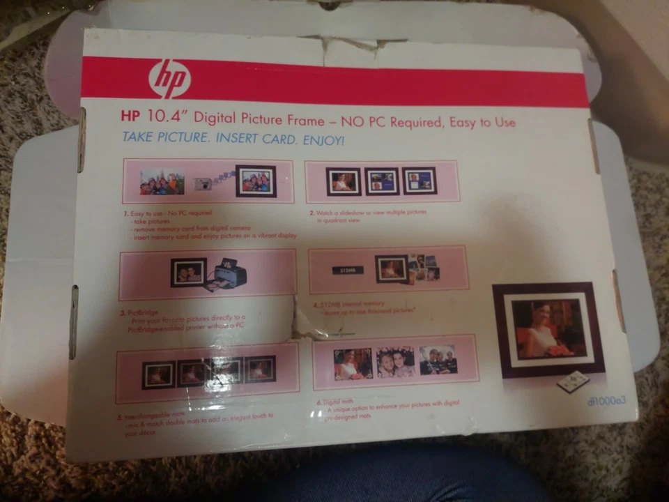 HP 10.4" Digital Photo Frame LCD 2GB - Support SD Card - Image 3 of 3