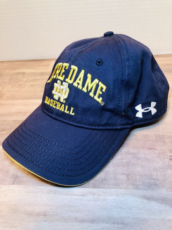 Under Armour Notre Dame Baseball Cap Fits All Blue RARE