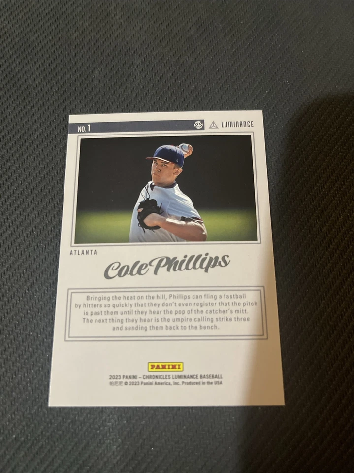 2023 Panini Chronicles #1 Cole Phillips Luminance - Image 2 of 2