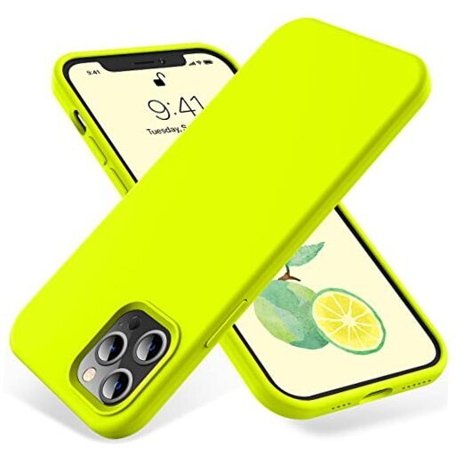 for iPhone 12 Pro Max Case, Military-Grade Protection, Fluorescent Yellow