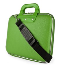 15.6" Green Soft Leather Laptop Shoulder Bag Carry Case Cover For MacBook Pro 16