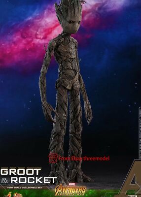 Hot Toys HT 1/6 MMS476 Avengers:Infinity War Groot & Rocket Hot Toys HT 1/6 MMS476 Avengers:Infinity War Groot & Rocket