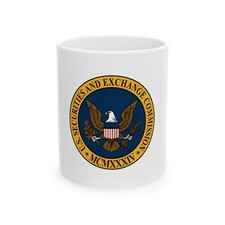 Flag of the Securities and Exchange Commission (United States) White Coffee Mug