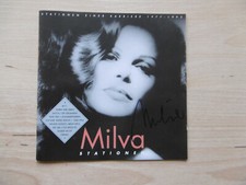 Milva autograph signed CD booklet "stations"