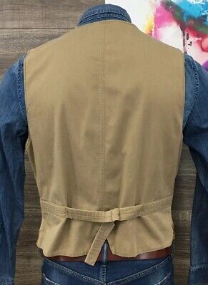 Polo Ralph Lauren Large Brown Utility Vest Jacket RRL Polo Ralph Lauren Large Brown Utility Vest Jacket RRL