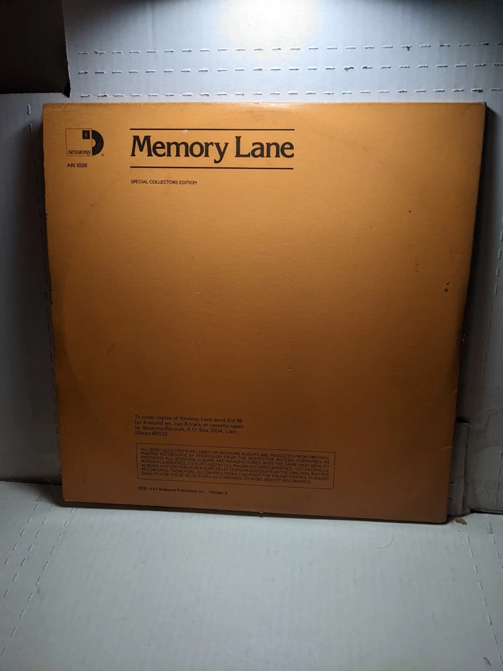 33 LP's 4 RECORD SET ~MEMORY LANE~ (1982) SESSIONS RECORDS Foto 2 de 4