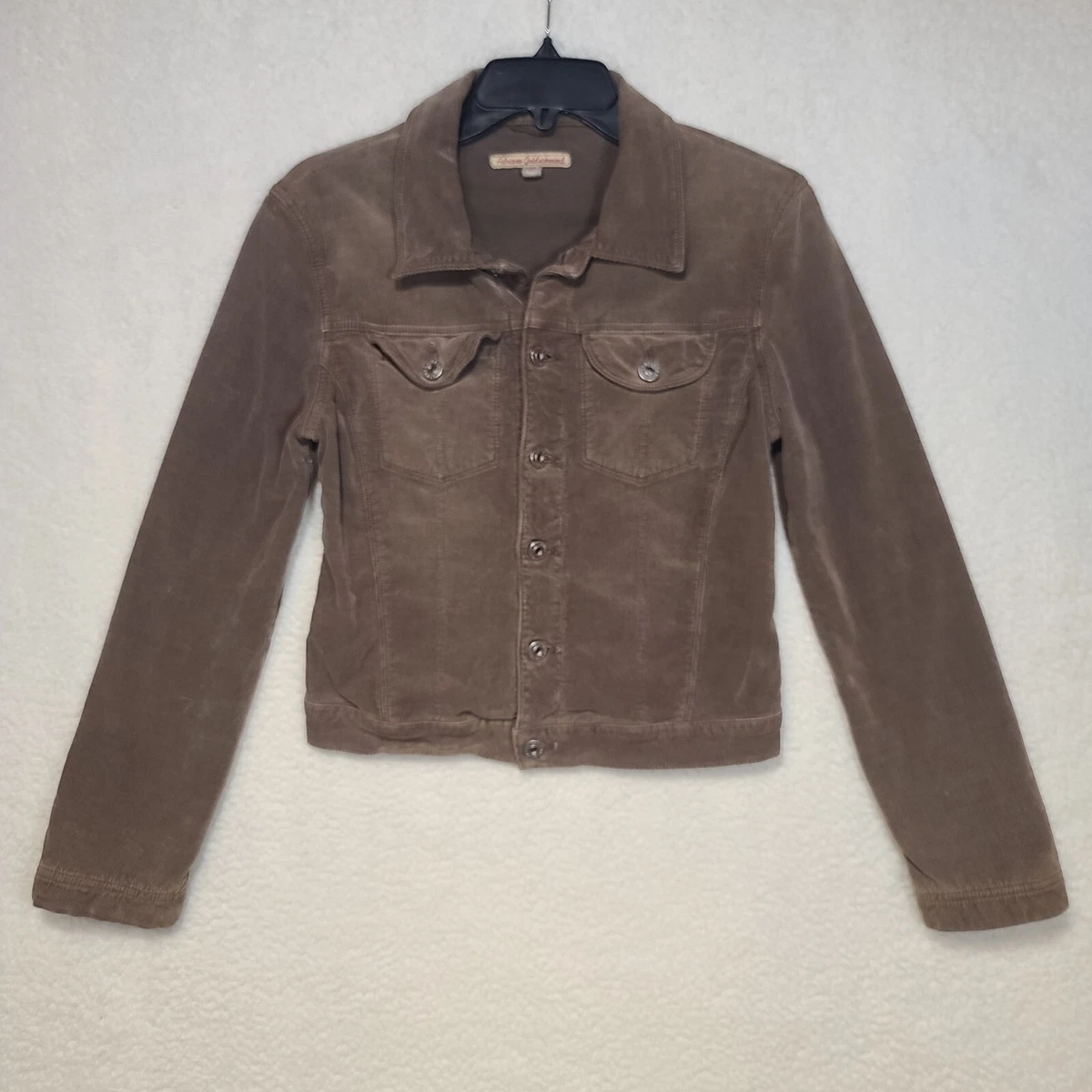 Adriano Goldschmied Jacket Womens S Brown Corduroy Button Up AG