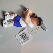 Softball Female Brown Personalized Christmas Tree Ornament