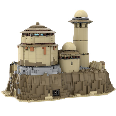 Palace with Hangar Bay and Throne Room Building Toys Set 1762 Pieces MOC