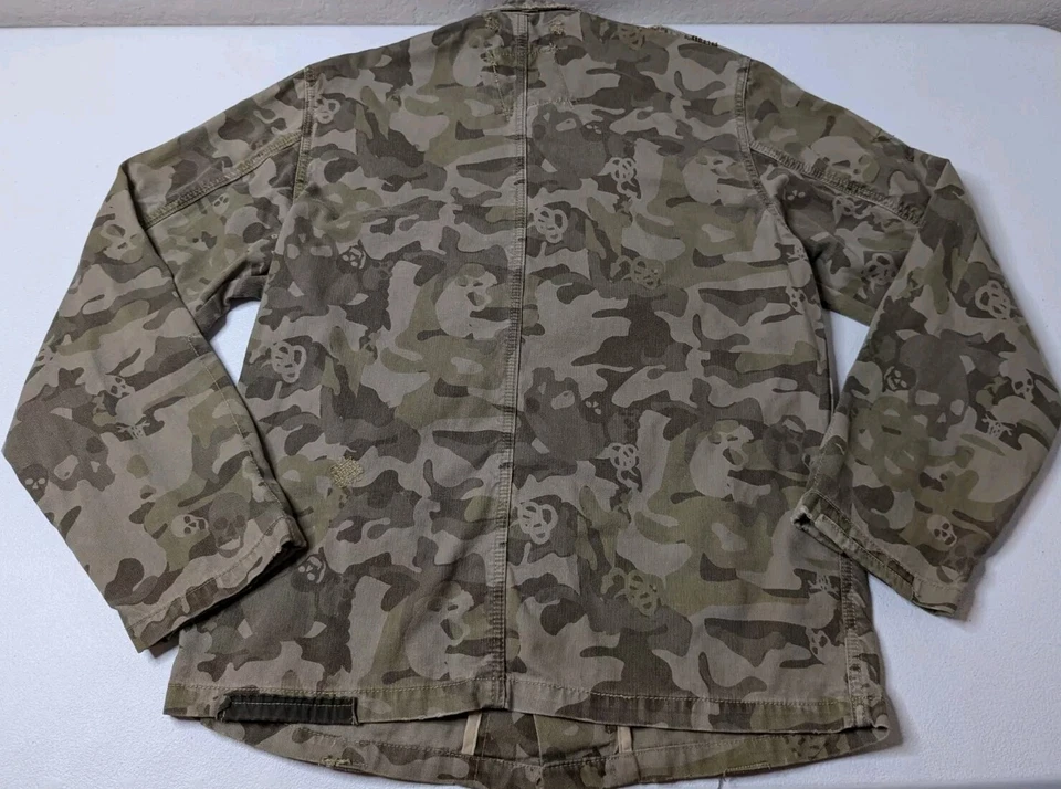 Indigo Star 夹克男式 S 迷彩纽扣长袖 — 第 2/4 张图片