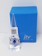 JTV Blue Lab Created Spinel Rhodium Over Sterling Silver Ring