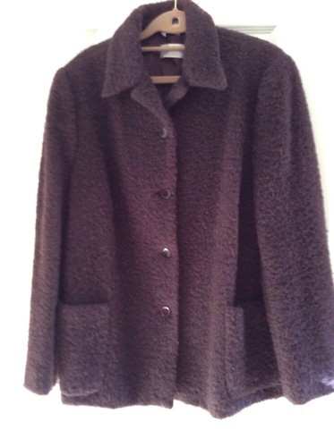 Wool Jacket Fully Lined By Luis Civit Of Barcelona Size 44 Ins Chest Aubergine - Picture 4 of 10