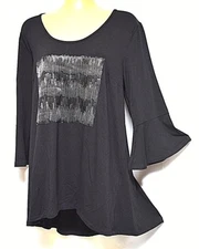 TS TAKING SHAPE plus size XXS / 12 Mirage Tunic chic stretch comfy drape top NWT