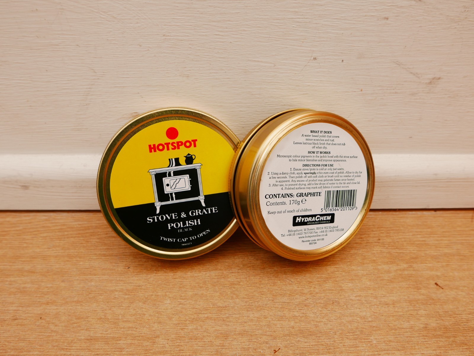 2 X 170G TINS OF HYDRACHEM HOTSPOT BLACK FIRE GRATE STOVE POLISH eBay