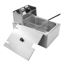 Freidora eléctrica 11QT con cestas freidora doble comercial de acero inoxidable