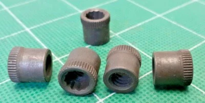 5/16-18 10 pcs INTERNAL WRENCHING ALLEN NUT ALLOY STEEL BLACK lot of 10 USA NOS