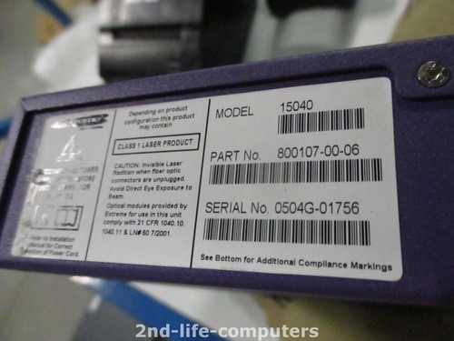 Commutateur réseau Extreme Networks Summit 200-48 15040 couche 3 L3 48 x 10/100 ports - Photo 3/3