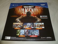 PROMO STORE DISPLAY SIGN PS4 CALL OF DUTY BLACK OPS III AWAKENING 2016 