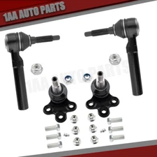 4Pcs Front Lower Ball Joints Outer Tie Rod Ends Fits Chevrolet GMC Buick Saturn