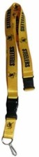 Pittsburgh Steelers Throwback Badge Holder Lanyard Key Chain Yellow Gold
