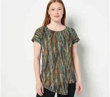 Attitudes by Renee Global Illusions Como Jersey Tee-Global Wave-XL-NEW-A509499
