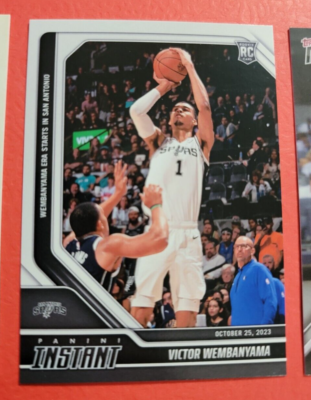 ルーキーカードnba Victor Wembanyama ROOKIE Card #1/44142 2023-24 PANINI INSTANT 1st