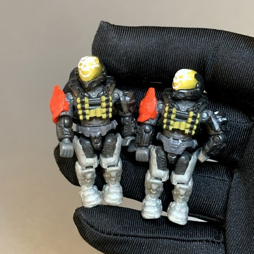 RARI: 2 Figure HALO HEROES 8 CONSTRUX MEGA BLOKS UNSC Spartan, 1.75 Pollici #83 - Foto 6