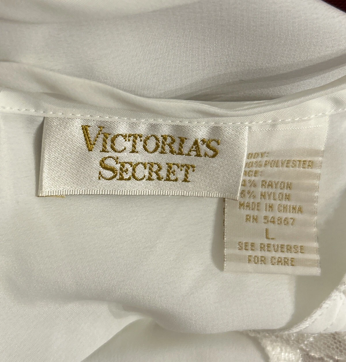 UNDERCOVER Slip da sposa vintage Victoria's Secret G Labe raso pizzo taglia grande